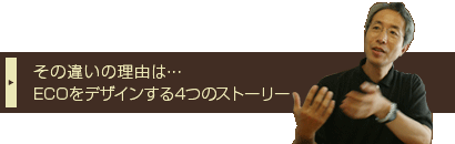 その違いの理由は…ECOをデザインする4つのストーリー